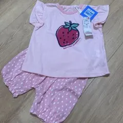 TOPVALU ベビーパジャマ イチゴ 90cm