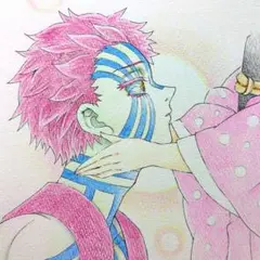 猗窩座 恋雪 鬼滅の刃 ファンアート