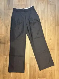 新品未使用タグ付き◆ZARA グレー チェック柄 スラックス Mサイズ