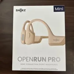 SHOKZ OpenRun Pro Mini 骨伝導イヤホン　ベージュ