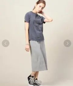 美品　BEAUTY&YOUTH サイドスリットスカート　定価11,000円