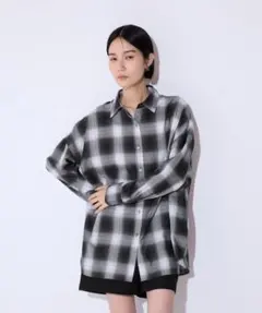 JEANASIS ジーナシス アソートチェックシャツLS オンブレチェック