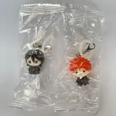 BLEACH めじるしアクセサリー　黒崎一護　朽木ルキア　カプセルトイ