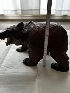 木彫り 熊 置物 咆哮 民芸品 - メルカリ