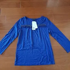 新品　ketty ブルー　七分丈シャツ　レディースのサムネイル