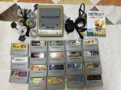 【本体コントローラー動作確認済】Nintendoスーパーファミコン　カセット付き