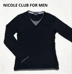 NICOLE CLUBFOR MEN メンズ トップス 長袖 ブラック　46 M