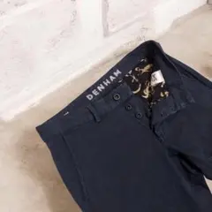 DENHAM RAZOR SLIM FIT デンハム チノパンW28 ネイビー