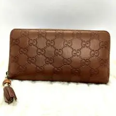 ✨GUCCI✨　グッチ　長財布　ラウンドファスナー　タッセル ✨GUCCI✨ グッチ 長財布 ラウンドファスナー タッセル - メルカリ
