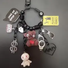ホラーベア ミイラ じゃらじゃらキーホルダー チャームのサムネイル