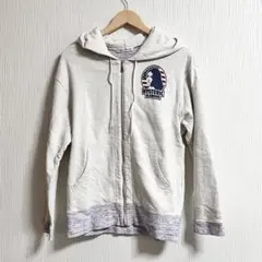 ヒステリックグラマー　ヒスガール　バックプリント　フルジップパーカー　アイボリー
