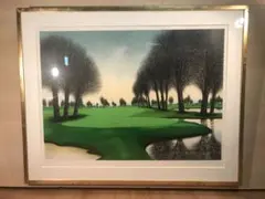 ロビーさま専用　デペルト　「ゴルフ場」　リトグラフ　直筆サイン・エディション有り ロビーさま専用 デペルト 「ゴルフ場」 リトグラフ 直筆サイン