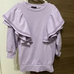 green label relaxingトレーナーxs 紫120-130