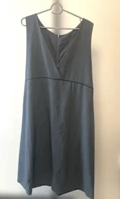 新品未使用 タグ付き ジャンパースカート ブルーグレー LL