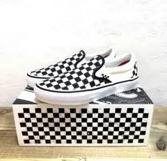 US 25.5cm新品 VANS チェッカースリッポン 海外正規品 男女兼用のサムネイル