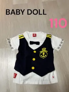 ♡可愛い♡BABY DOLL セーラー風Tシャツ 110