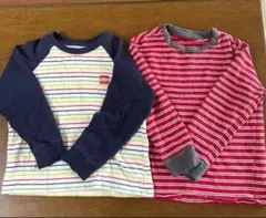 ユニクロパジャマ　長袖上のみ　２着　セット　120
