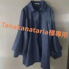 OLIVE des OLIVE ブルーコーディロイ 長袖シャツ