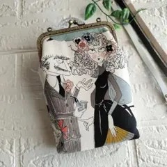 アレキサンダーヘンリーがま口スマホポーチ
