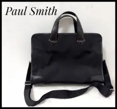 Poul Smith　ポールスミス　ビジネスバッグ　ショルダー　ブラック　黒