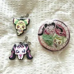 キミとアイドルプリキュア　プリルン&メロロン　缶バッジ&ラバーマスコットセット