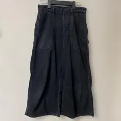オアスロウ ワイドベイカーデニムパンツ 블랙