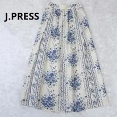 J.PRESS ジェイプレス ロングスカート 花柄 フラワー柄 ヴィンテージ風のサムネイル