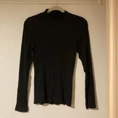 GUスタイルヒート　ブラック 長袖カットソー M