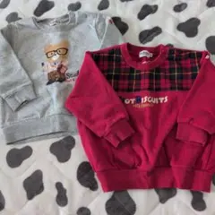 ホットビスケッツ　ミキハウス トレーナー 2点セット