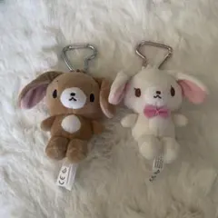 シュガーバニーズ カラビナ マスコット しろうさ くろうさ