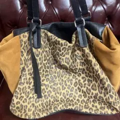新品 ラシット レオパード　￼花柄　トートバッグ 旅行用　ボストンバック2way 新品 ラシット レオパード ￼花柄 トートバッグ 旅行用 ボストンバック