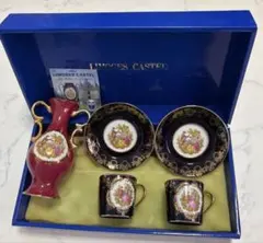 展示品・未使用】RAM購入 高級マーブル コーヒーカップ＆ソーサー 2客 