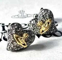 Vivienne Westwood ストーン付きピアス(片耳用) Vivienne Westwood ハートオーブ ストーン 片耳ピアス - メルカリ