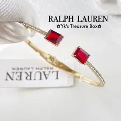 U380/RALPH LAUREN/レッド/クリスタルパヴェゴールドブレスレットのサムネイル