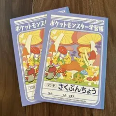 ポケットモンスター学習帳 さくぶんちょう 120字 2冊セットのサムネイル