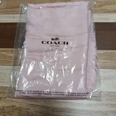 COACH ピンク フリンジ付きストール新品