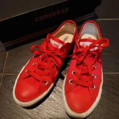 コンバース　赤　スニーカー　23cm