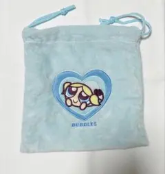 パワーパフガールズ ふわふわ巾着 ポーチ バブルス サンキューマート