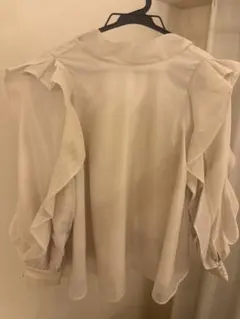 SNIDEL ボウタイ フリルブラウス ホワイト