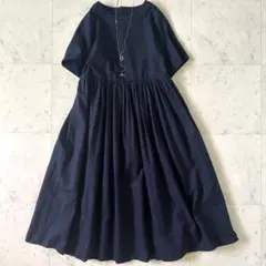 新品タグ付き✨️ビアズリー コクーン マルワンピース 半袖 切り替え