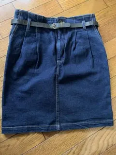 デニムタイトスカート Mサイズ ベルト付き