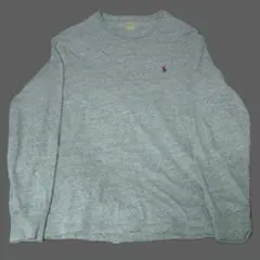 美品♬　定番　大きめ　Polo Ralph Lauren　ロンT　グレー