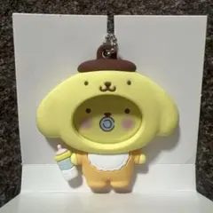 サンリオ　フォトバッジ付きマスコット　ポムポムプリン　ベビーシリーズ