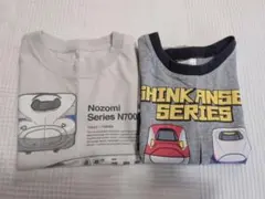 新幹線 N700系 半袖Tシャツ 2枚セット 110cmのサムネイル