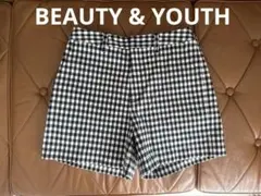 BEAUTY & YOUTH ギンガムチェックショートパンツ アローズのサムネイル