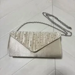 Lace Ladies ビジュー付き2WAYパーティークラッチ