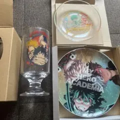 僕のヒーローアカデミア フルカラープレート 皿 緑谷出久・爆豪勝己・轟焦凍