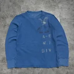 R*u様 アメリカンイーグル サーマル 長袖Tシャツ イーグルロゴ ブルー 00のサムネイル