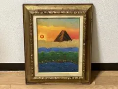 岡本太郎 油彩画 手描き 作者サイン 貴重 - メルカリ
