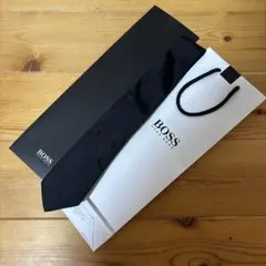 BOSS HUGO BOSS ネクタイ ブラック イタリア製のサムネイル
